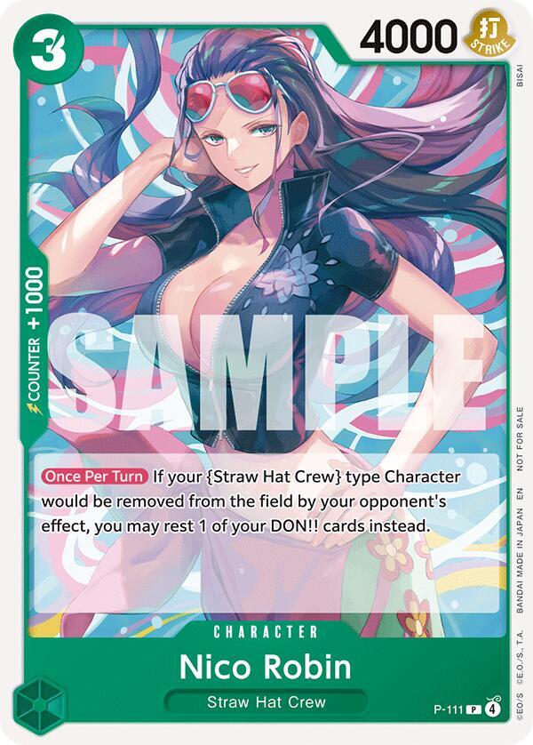 Nico Robin (Heroines Battle Pack) P-111 One Piece card