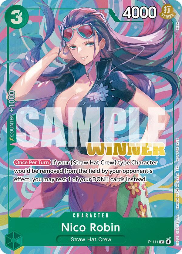 Nico Robin (Heroines Battle Winner Pack) P-111 One Piece card