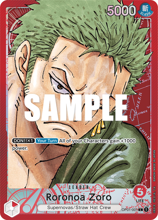 Roronoa Zoro (001) (Parallel) OP01-001 One Piece card