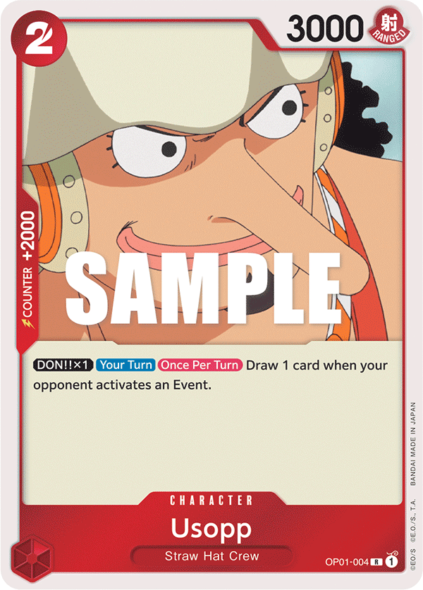 Usopp OP01-004 One Piece card