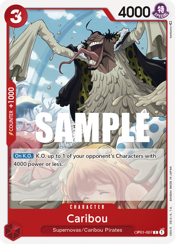 Caribou OP01-007 One Piece card