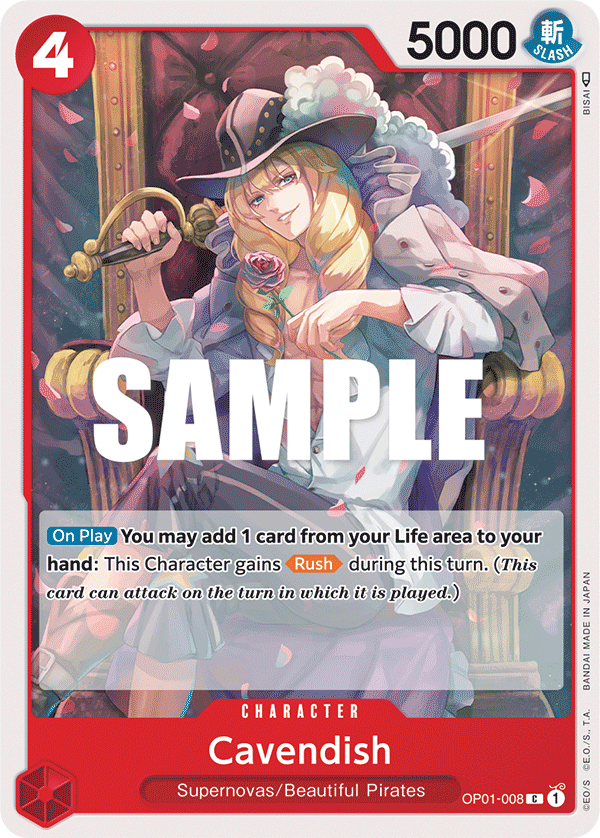 Cavendish OP01-008 One Piece card