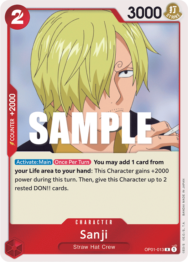 Sanji OP01-013 One Piece card