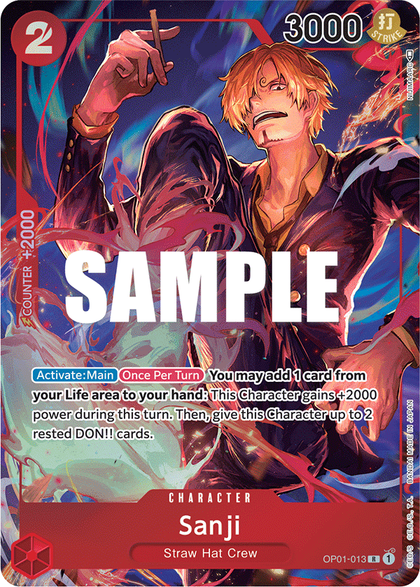Sanji (Parallel) OP01-013 One Piece card