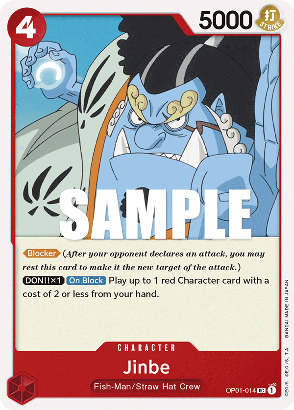 Jinbe (014) OP01-014 One Piece card