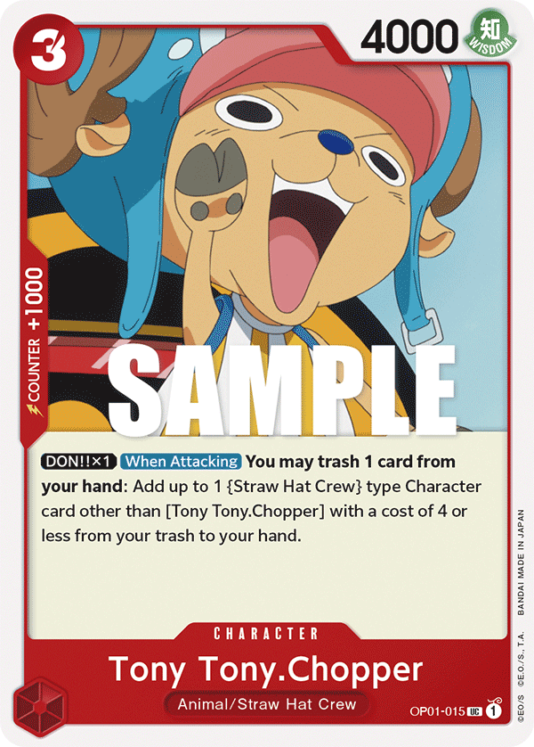 Tony Tony.Chopper OP01-015 One Piece card