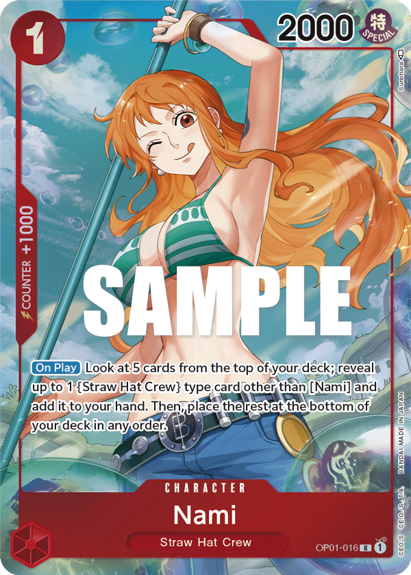 Nami (Parallel) OP01-016 One Piece card