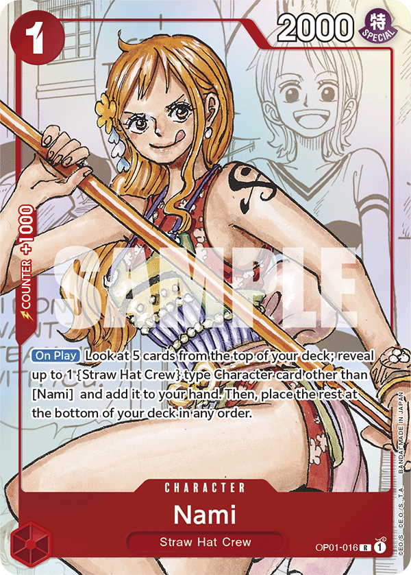 Nami (SP) OP01-016 One Piece card