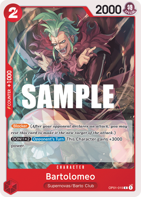 Bartolomeo OP01-019 One Piece card