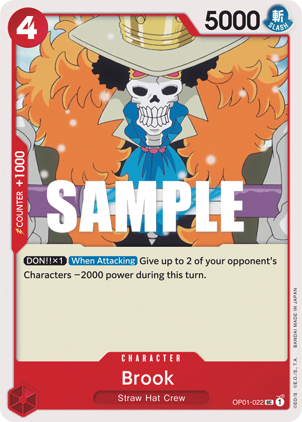 Brook OP01-022 One Piece card