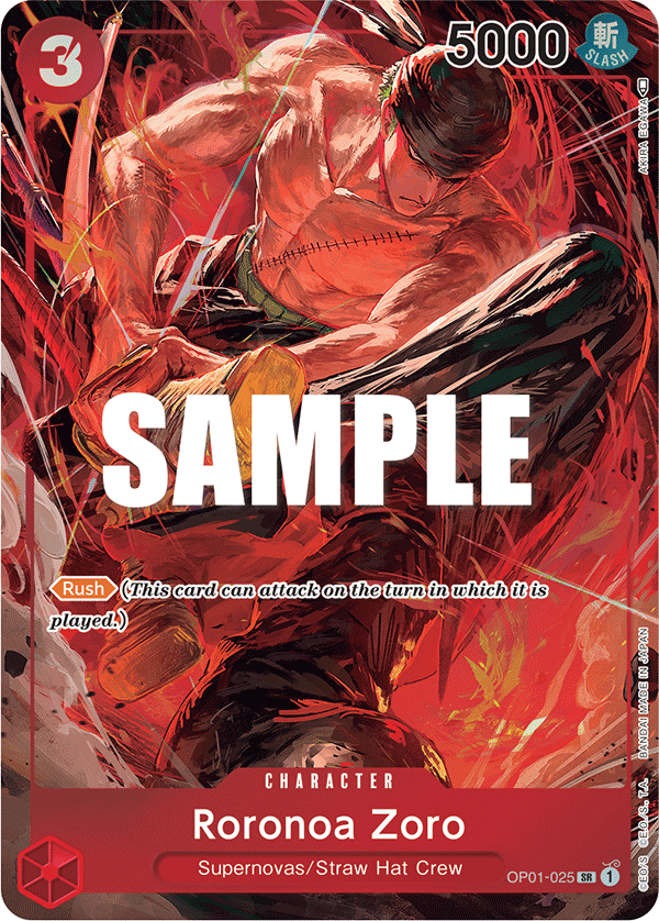 Roronoa Zoro (025) (Parallel) OP01-025 One Piece card