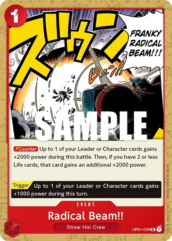 Radical Beam!! OP01-029 One Piece card