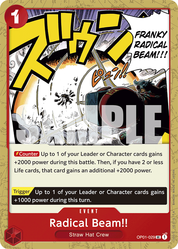 Radical Beam!! OP01-029 One Piece card