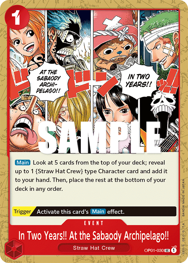 In Two Years!! At the Sabaody Archipelago!! OP01-030 One Piece card