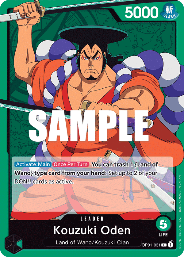 Kouzuki Oden OP01-031 One Piece card