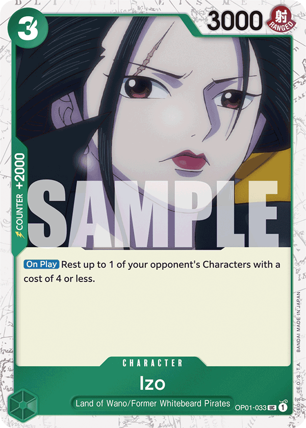 Izo (OP01-033) (Jolly Roger Foil) OP01-033 One Piece card