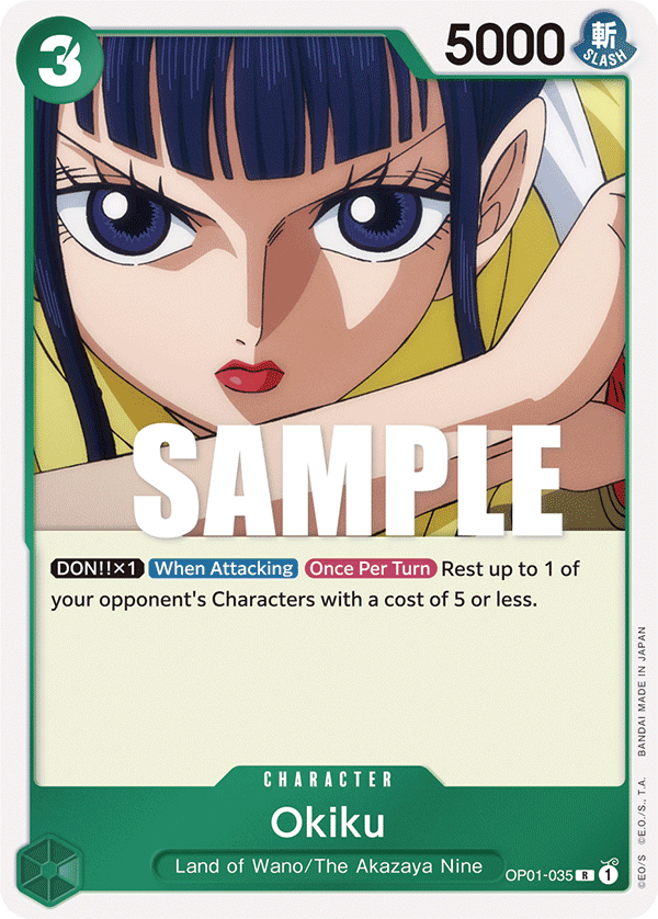 Okiku OP01-035 One Piece card