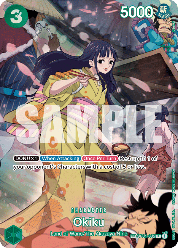 Okiku (SP) OP01-035 One Piece card