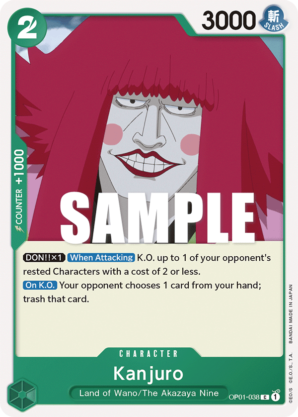 Kanjuro OP01-038 One Piece card