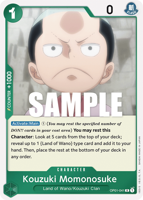 Kouzuki Momonosuke OP01-041 One Piece card