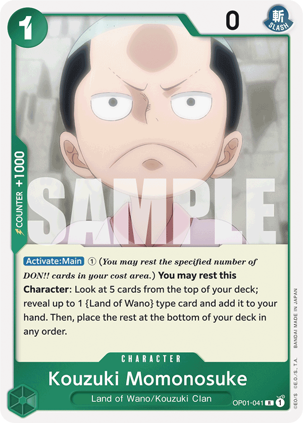 Kouzuki Momonosuke OP01-041 One Piece card