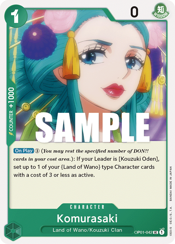 Komurasaki OP01-042 One Piece card