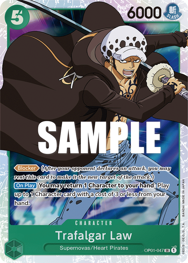 Trafalgar Law (047) OP01-047 One Piece card