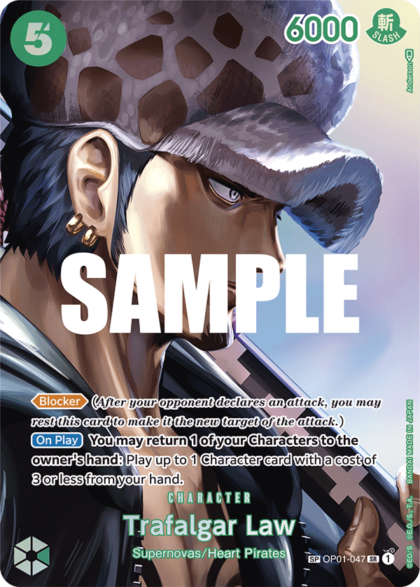 Trafalgar Law (SP) OP01-047 One Piece card
