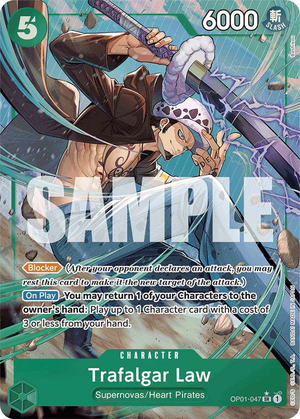 Trafalgar Law (OP01-047) (Alternate Art) OP01-047 One Piece card