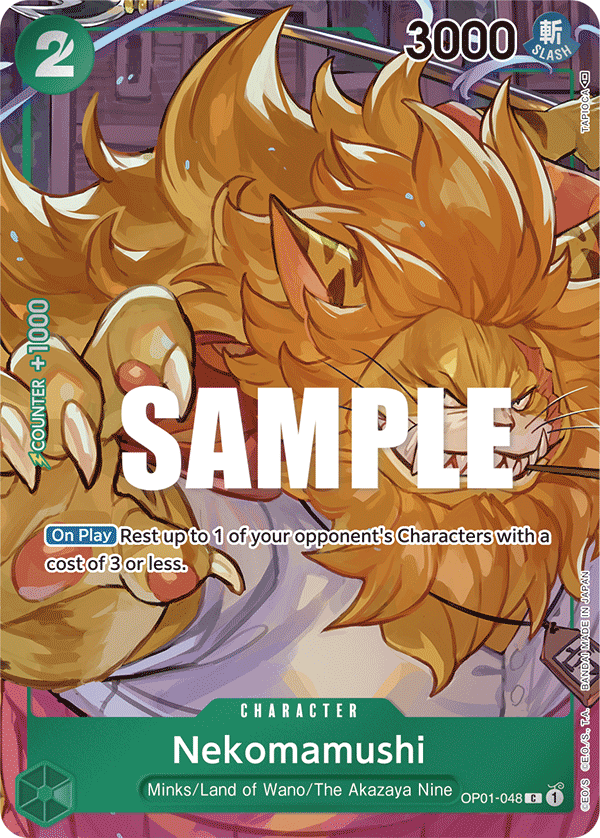 Nekomamushi (Box Topper) OP01-048 One Piece card