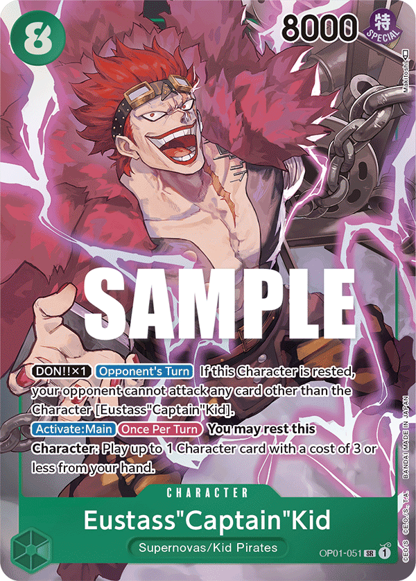 Eustass"Captain"Kid (Parallel) OP01-051 One Piece card