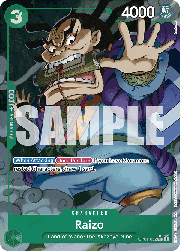 Raizo (Full Art) OP01-052 One Piece card