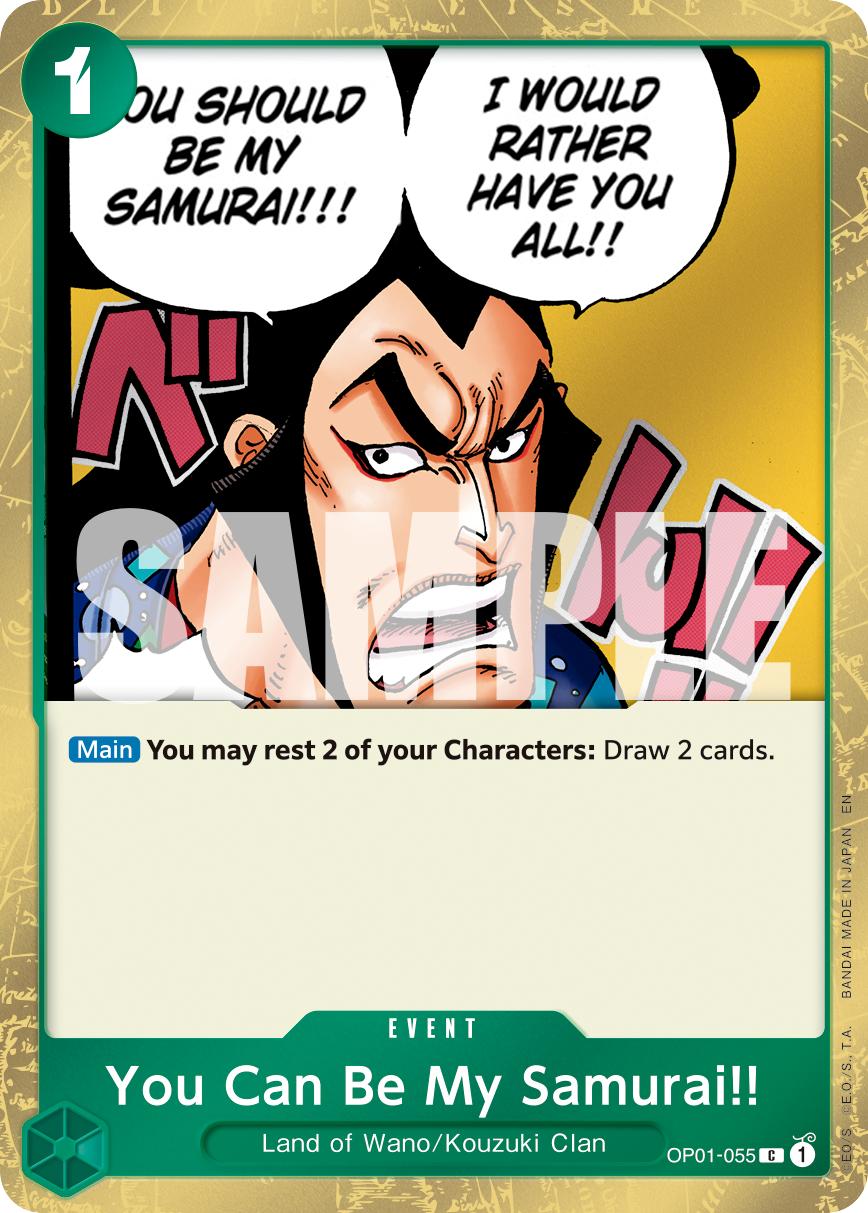 You Can Be My Samurai!! (Pirate Foil) OP01-055 One Piece card