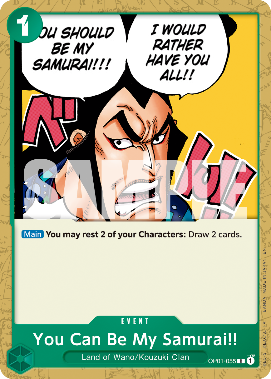 You Can Be My Samurai!! (Reprint) OP01-055 One Piece card