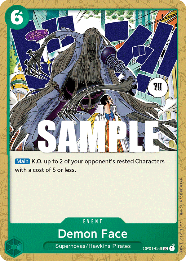 Demon Face OP01-056 One Piece card
