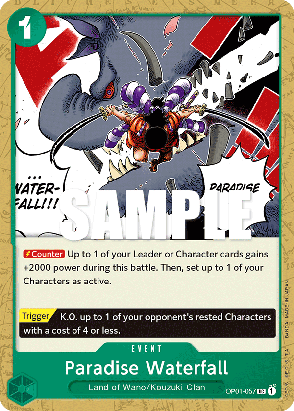 Paradise Waterfall OP01-057 One Piece card