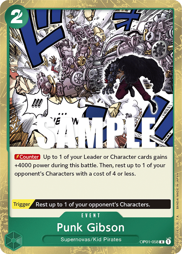 Punk Gibson OP01-058 One Piece card
