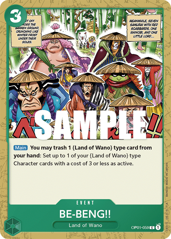 BE-BENG!! OP01-059 One Piece card