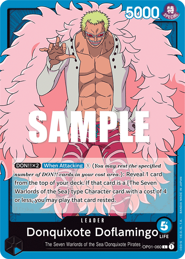 Donquixote Doflamingo (060) OP01-060 One Piece card