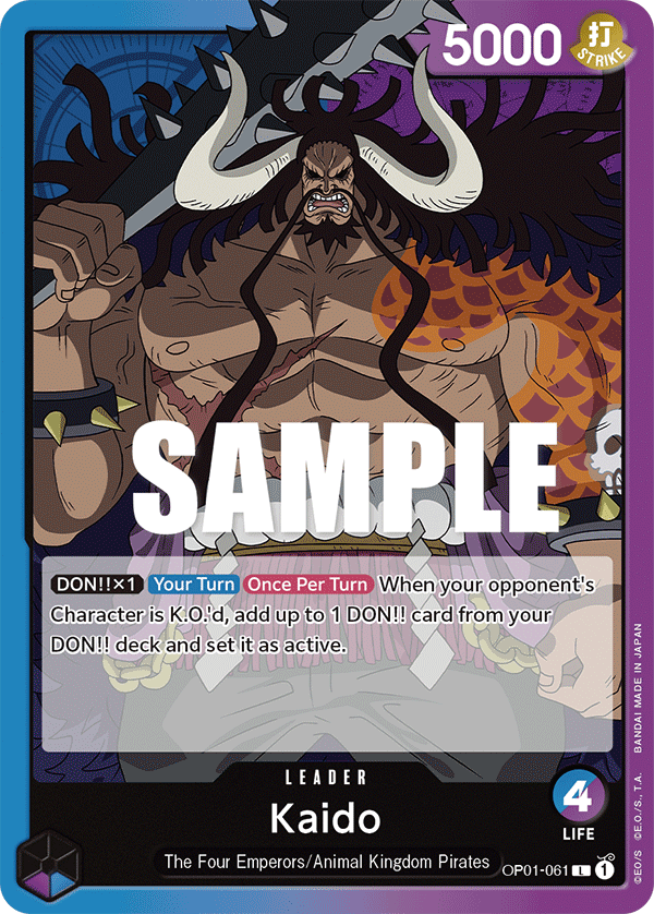 Kaido (061) OP01-061 One Piece card