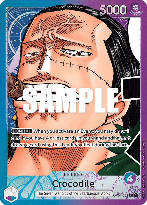 Crocodile (062) (Parallel) OP01-062 One Piece card