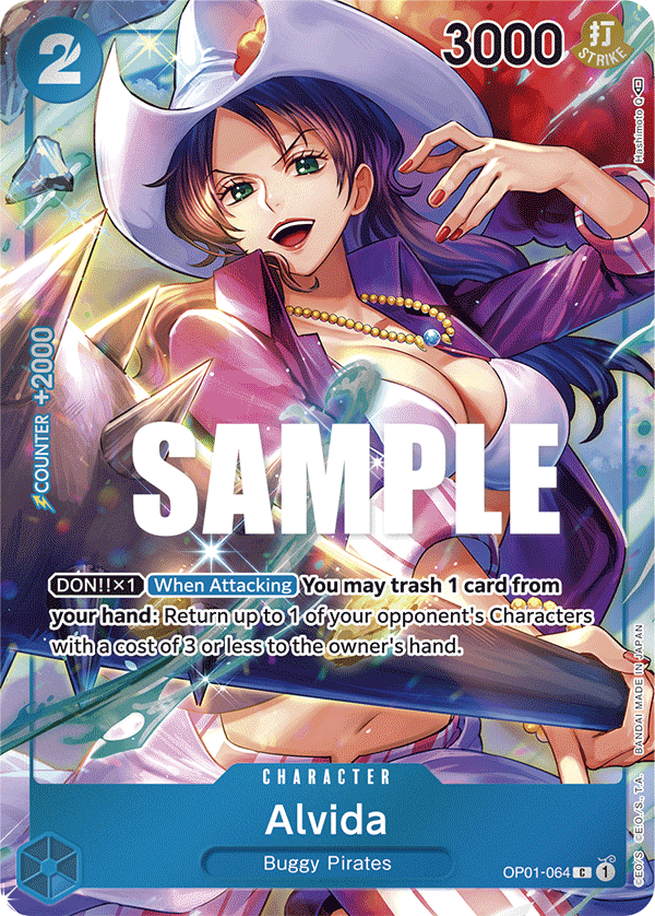 Alvida (Box Topper) OP01-064 One Piece card