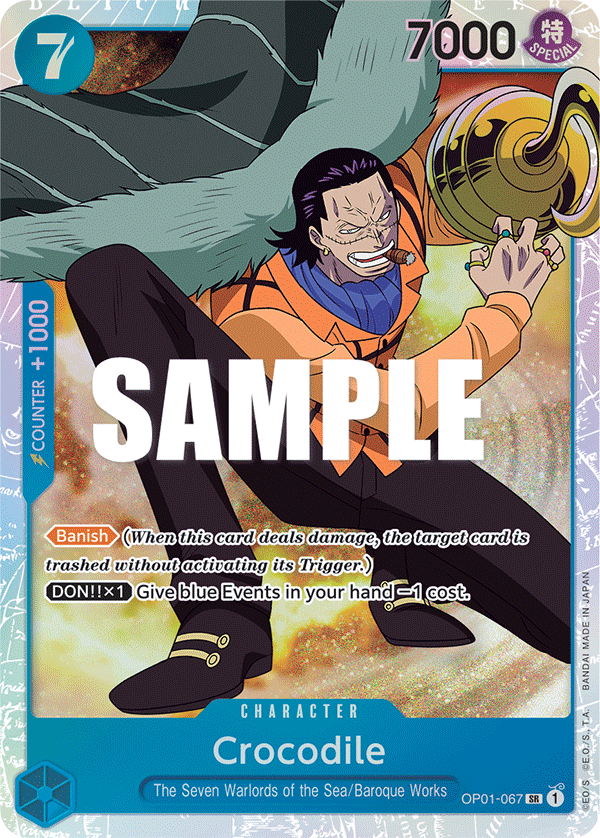 Crocodile (067) OP01-067 One Piece card