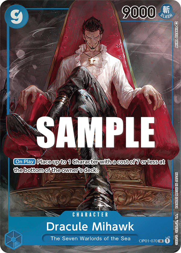 Dracule Mihawk (Parallel) OP01-070 One Piece card