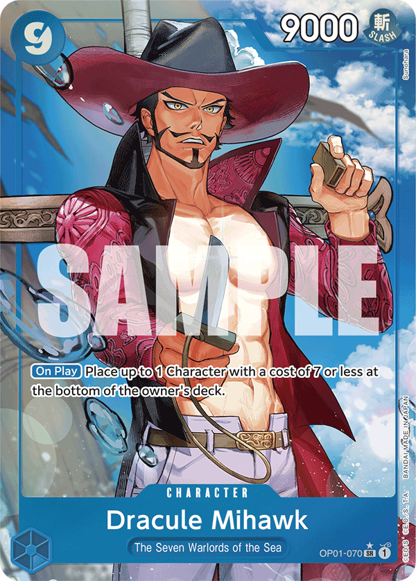 Dracule Mihawk (OP01-070) (Alternate Art) OP01-070 One Piece card