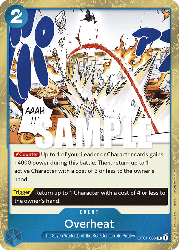 Overheat OP01-086 One Piece card