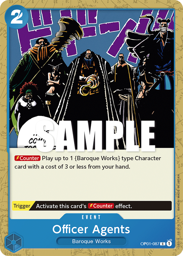 Officer Agents OP01-087 One Piece card