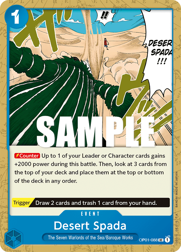 Desert Spada OP01-088 One Piece card