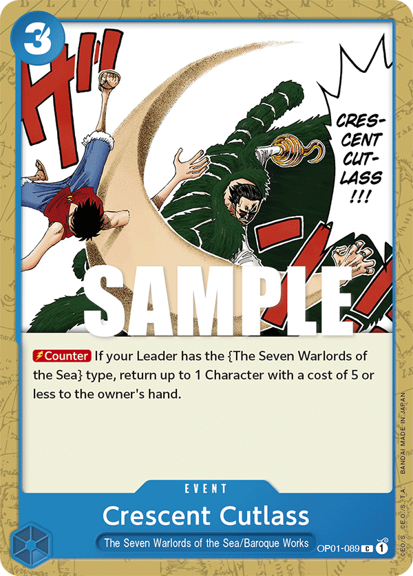 Crescent Cutlass OP01-089 One Piece card