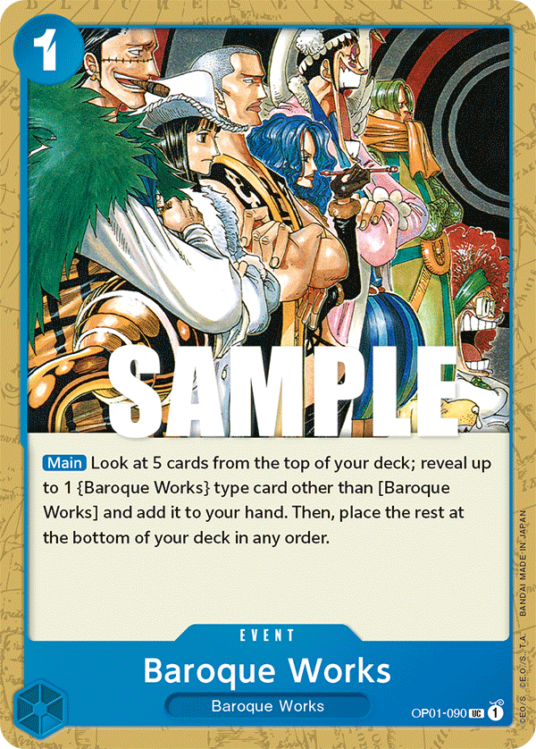 Baroque Works OP01-090 One Piece card